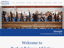 Tablet Screenshot of perfectbalancegym.com